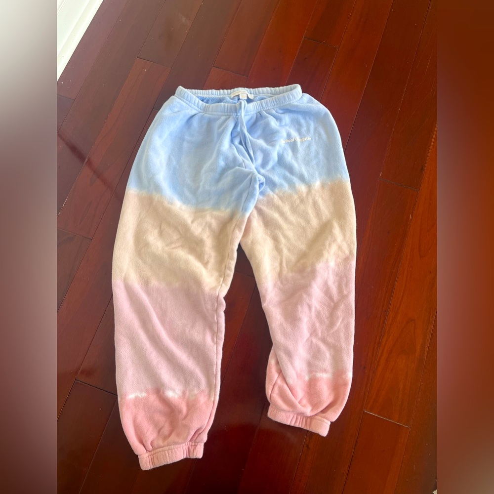 Multicolor Spiritual Gangster Sweatpants!!💙💛💗